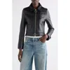 Courrèges Veste En Cuir D'agneau In Black
