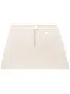 Courrèges Iconique Vinyl Skirt In Grey