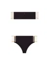 Courrèges Strapless Bandeau Bikini High-cut Legs