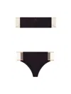 Courrèges Illusion Bikini In Black