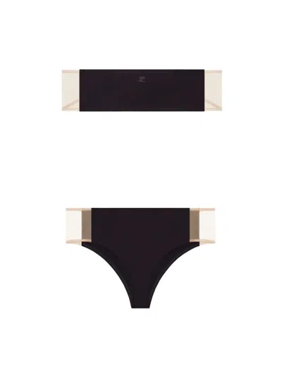 Courrèges Illusion Bikini In Black