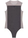 Courrèges Round-collar Sleeveless Jumpsuit In Brown