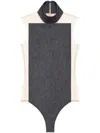 Courrèges Illusion Bodysuit In Gray