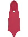 Courrèges Illusion Bodysuit In Red