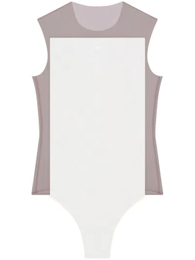 Courrèges Illusion Bodysuit In White
