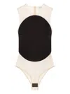 Courrèges Courreges Pre Illusion Circle Bodysuit In Black