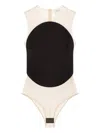 Courrèges Courreges Pre Illusion Circle Bodysuit In Gray