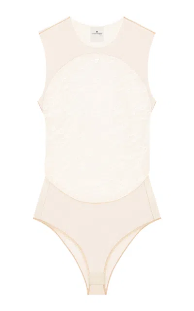 COURRÈGES ILLUSION CIRCLE LACE BODYSUIT