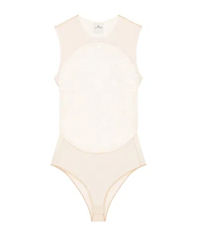 COURRÈGES ILLUSION CIRCLE LACE BODYSUIT