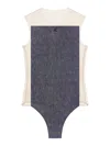 Courrèges Round-collar Sleeveless Jumpsuit In Grey