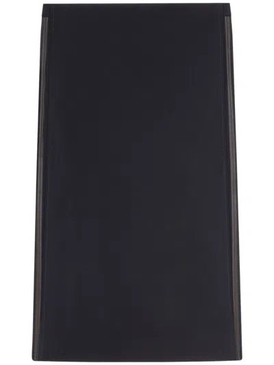 Courrèges Illusion Draped Midi Skirt In Black