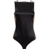 Courrèges Illusion Inset Satin Bodysuit