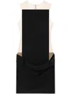 Courrèges Illusion Mini Dress In Black
