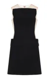 Courrèges Illusion Mini Dress In Black