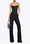 Courrèges Illusion Straight-leg Pants In Black