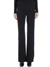 Courrèges Draped Wide-leg Trousers Size 36 In Black