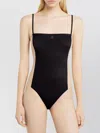 Courrèges Illusion Mesh And Jersey Bodysuit