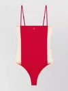 Courrèges Illusion Swimsuit With Adjustable Spaghetti Straps