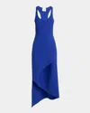 Courrèges Infinity Crepe Sleeveless Maxi Dress In Blue