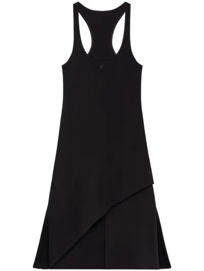Courrèges Infinity Midi Dress In Black