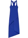 Courrèges Infinity Crepe Sleeveless Maxi Dress In Blue