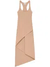 Courrèges Infinity Midi Dress In Neutrals