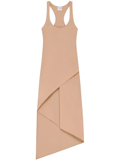 Courrèges Infinity Midi Dress In Neutrals