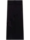 Courrèges Courreges Black Polyester Blend Skirt In ブラック