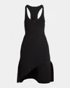 Courrèges Infinity Pleats Crepe A-line Dress