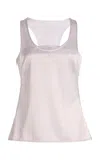 Courrèges Infinity Satin Top In White
