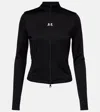 Courrèges Courreges Interlock Jersey Track Jacket For Athletic In Black