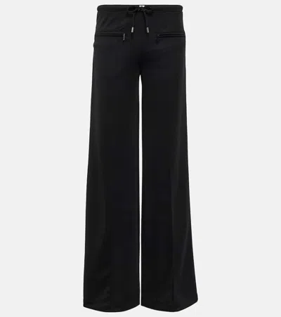 COURRÈGES COURRÈGES INTERLOCK LOGO JERSEY TRACK PANTS