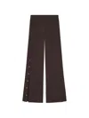 Courrèges Interlock Press-stud Track Pants In Brown