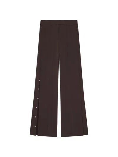 Courrèges Interlock Press-stud Track Pants In Brown