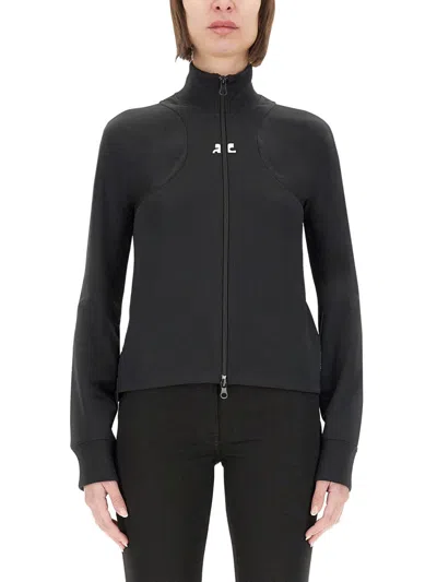 Courrèges Courreges Interlock Scuba Jacket In Black