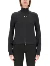 Courrèges Courreges Interlock Jersey Track Jacket For Athletic In Black