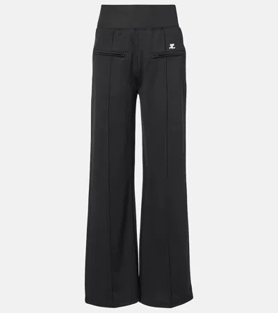 Courrèges Interlock Track Pants In Black