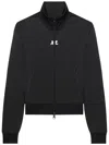Courrèges Courreges Interlock Jersey Track Jacket For Athletic In Black