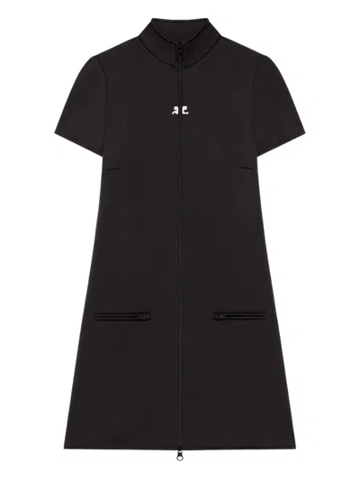COURRÈGES INTERLOCK TRACKSUIT MINI DRESS