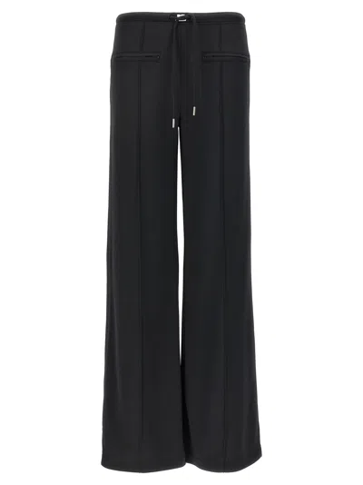 Courrèges Interlock Logo Jersey Track Pants In Black