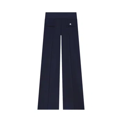 Pre-owned Courrèges Interlock Tracksuit Pants 'navy' | Blue | Women's Size Xs