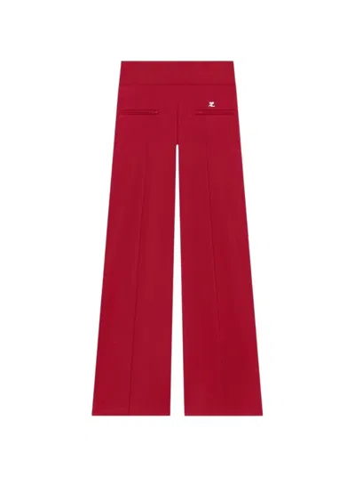 Courrèges Interlock Tracksuit Pants Ruby In Red
