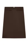 Courrèges Interlock Tracksuit Skirt In Brown