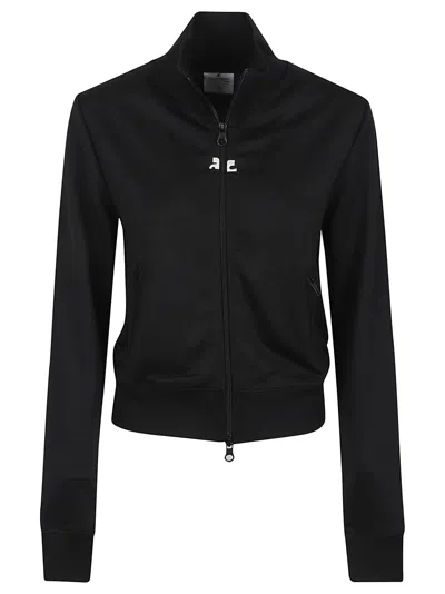 Courrèges Interlock Trancksuit Jacket In Black