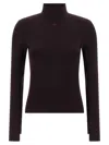 Courrèges Courreges Women Interlock Viscose Sweater In Burgundy