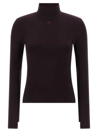 COURRÈGES INTERLOCK VISCOSE SWEATER
