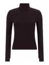Courrèges Courreges Women Interlock Viscose Sweater In Burgundy