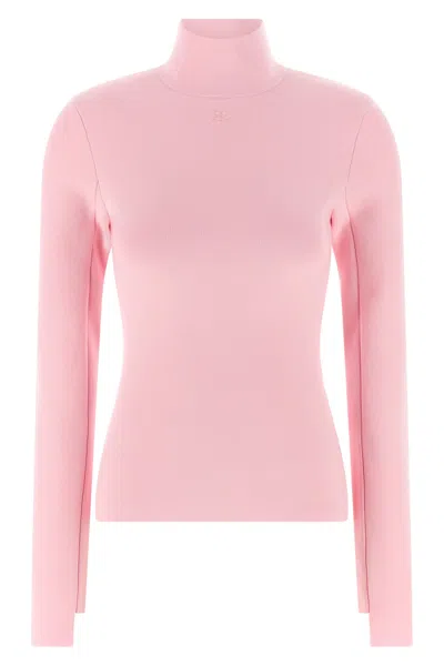 COURRÈGES INTERLOCK VISCOSE SWEATER