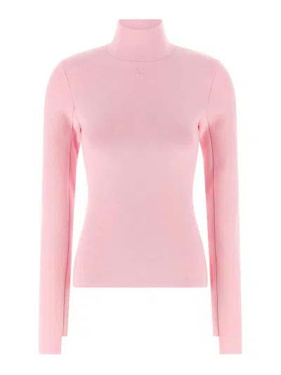 COURRÈGES INTERLOCK VISCOSE SWEATER