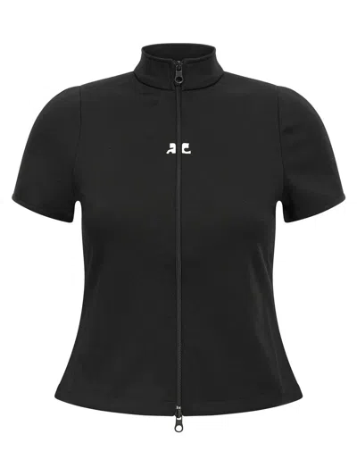 COURRÈGES COURRÈGES 'INTERLOCK ZIPPED' TOP
